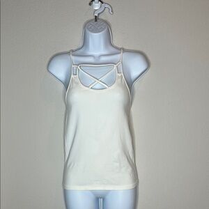 BKE Cream Strappy Tank Top